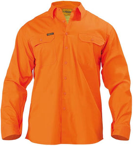 Bisley Hi Vis Cool Lightweight Drill Shirt (BS6894)