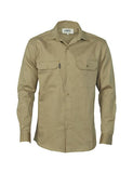 DNC Cotton Drill Work Shirt - Long Sleeve (3202)