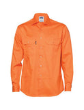 DNC Cotton Drill Work Shirt - Long Sleeve (3202)