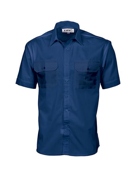 DNC Polyester Cotton Work Shirt - Short Sleeve (3211)