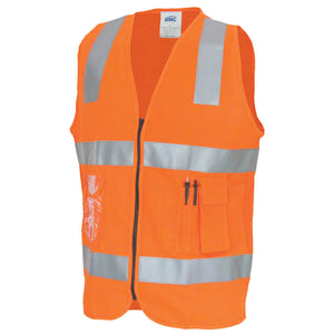 DNC Day/Night Side Panel Safety Vest with CSR Reflective Tape (3507)