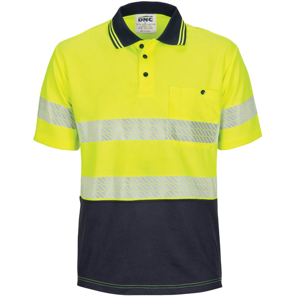 DNC HiVis Segment Taped Micromesh Polo - Short Sleeve (3511)