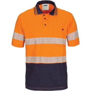 DNC HiVis Segment Taped Cotton Jersey Polo - Short Sleeve (3515)