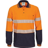 DNC HiVis Segment Tape Cotton Jersey Polo - Long Sleeve (3516)