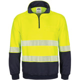 DNC HiVis Segment Taped 1/2 Zip Fleecy Windcheater (3529)