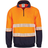 DNC HiVis Segment Taped 1/2 Zip Fleecy Windcheater (3529)