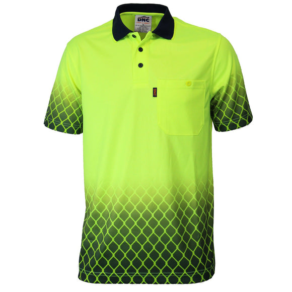 DNC HiVis Sublimated Metal Mesh Polo (3551)