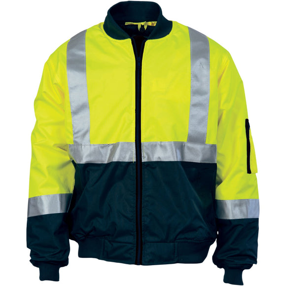 DNC Hivis Two Tone Bomber Jacket With CSR R/Tape (3762)