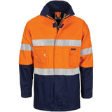 DNC HiVis Cotton Drill "2 in 1" Jacket with Generic Reflective R/Tape (3767)