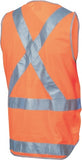 DNC Day/Night Cross Back Safety Vest with Tail (3802)