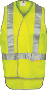 DNC Day/Night Cross Back Safety Vest with Tail (3802)