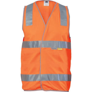 DNC Day/Night Safety Vest with Hoop & Shoulder Generic R/Tape (3503)