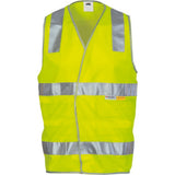 DNC Day/Night Safety Vest with Hoop & Shoulder Generic R/Tape (3503)