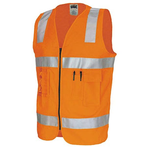 DNC Day/Night Zipped Cotton Safety Vest (3809)