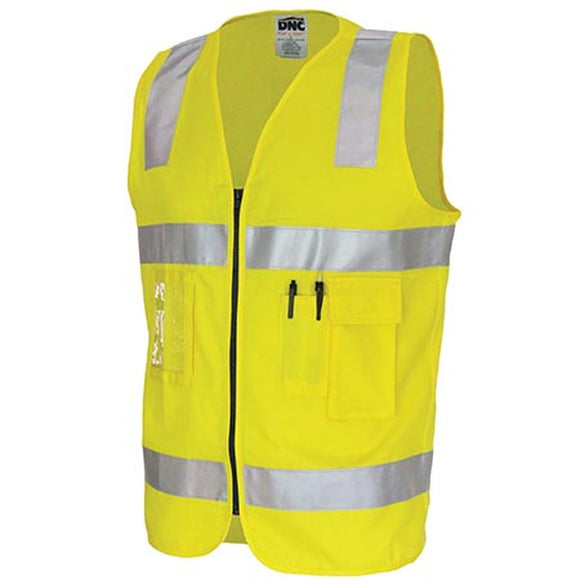 DNC Day/Night Zipped Cotton Safety Vest (3809)