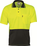 DNC Hivis Two Tone Cool Breathe Polo Shirt, Short Sleeve (3811)