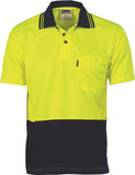 DNC Hivis Two Tone Cool Breathe Polo Shirt, Short Sleeve (3811)