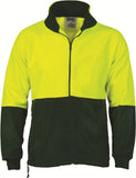 DNC HiVis Two Tone Full Zip Polar Fleece (3827)