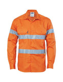 DNC Hi-Vis Long Sleeve Drill Shirt with 3M Reflective Tape (3835)