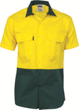 DNC HiVis Two Tone Cool-Breeze Cotton Shirt - Short Sleeve (3839)