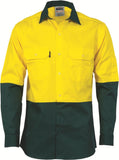 DNC HiVis Two Tone Cool-Breeze Cotton Shirt - Long Sleeve (3840)