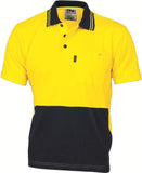 DNC HiVis Cool-Breeze Cotton Jersey Short Sleeve Polo Shirt with Under Arm Cotton Mesh (3845)