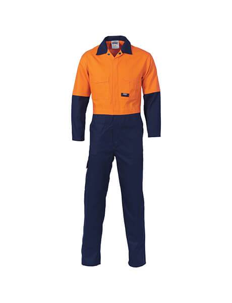 DNC HiVis Cool-Breeze Two Tone Lightweight Cotton Coverall (3852)