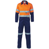 DNC HiVis Two Tone Cotton Coverall with 3M R/Tape (3855)