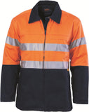 DNC HiVis Two Tone Protector Drill Jacket with 3M R/Tape (3858)