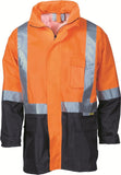 DNC HiVis Two Tone Lightweight Rain Jacket with 3M R/Tape (3879)