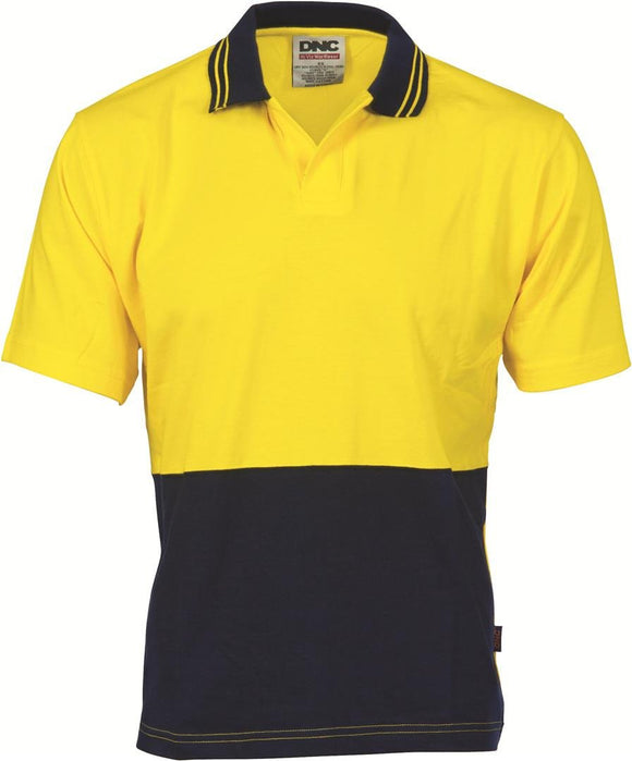 DNC HiVis Cool Breeze Cotton Jersey Short Sleeve Food Industry Polo (3905)