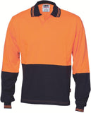 DNC HiVis Cool Breeze Cotton Jersey L/S Food Industry Polo (3906)