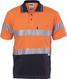 DNC Hivis Cool-Breeze Cotton Jersey Polo With CSR R/Tape - Short Sleeve (3915)