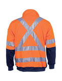 DNC HiVis 1/2 Zip Fleecy with ‘X’ Back & Additional Tape on Tail (3930)