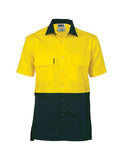 HiVis 3 Way Cool-Breeze Cotton Shirt - Short Sleeve (3937)