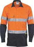 DNC HiVis 3 Way Cool-Breeze Cotton Shirt with CSR/Tape - Long sleeve (3948)