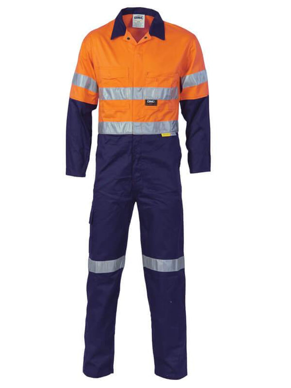 DNC HiVis Cool-Breeze Two-Tone Lightweight Cotton Coverall with 3M R/Tape (3955)