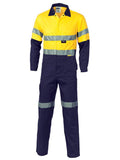 DNC HiVis Cool-Breeze Two-Tone Lightweight Cotton Coverall with 3M R/Tape (3955)