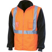 DNC HiVis 4 in 1 Zip Off Sleeve Reversible Vest (3990)