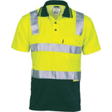 DNC Cotton Back HiVis Two Tone Polo Shirt with CSR Reflective Tape - Short Sleeve (3817)