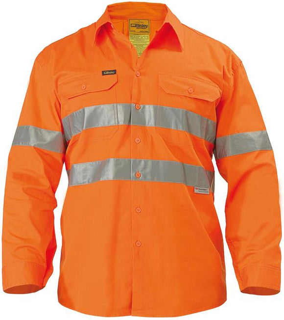 Bisley Taped Hi Vis Cool Lightweight Drill Shirt (BS6897)