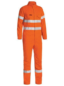 Bisley - TenCate Tecasafe® Plus Taped Hi Vis FR Engineered Vented Coverall (BC8085T)