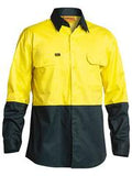 Bisley Hi Vis Cool Lightweight Drill Shirt Contrast Collar (BS6895)