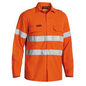 Bisley - TenCate Tecasafe® Plus 580 Taped Hi Vis Lightweight FR Vented Shirt (BS8097T)