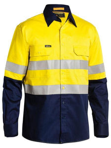 Bisley 3M Taped Hi Vis Industrial Cool Vented Shirt (BS6448T)