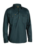 Bisley Closed Front Cotton Drill Shirt, Two Button Cuff (BSC6433)