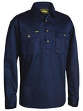 Bisley Closed Front Cotton Drill Shirt, Two Button Cuff (BSC6433)