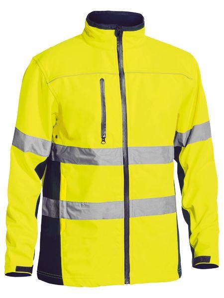 Bisley Taped Hi-Vis Soft Shell Jacket (BJ6059T)