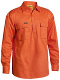 Bisley Closed Front Cotton Drill Shirt, Two Button Cuff (BSC6433)