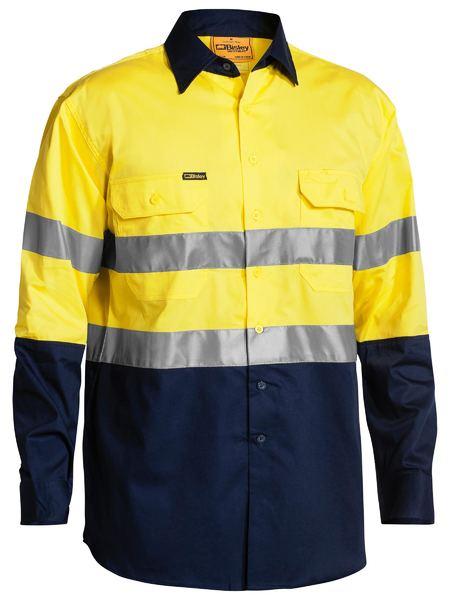 Bisley Taped Hi Vis Cool Lightweight Shirt (5X Embroidery Pack) (BS6896EP)